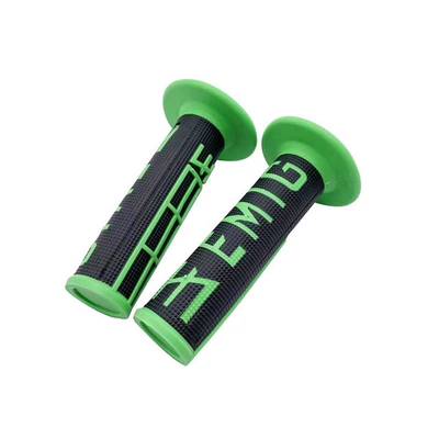 Vehicle High-Speed Handlebar Grips — Motorcycle Handle Cover - black-green