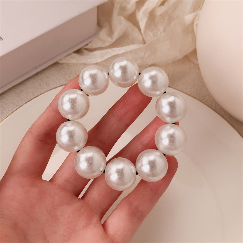 Perla francesa suave cuerda de cabello temperamento de alta elasticidad cuerda de la cabeza cinta de goma dulce fresco anillo de cabello de niña atado adornamiento para el cabello