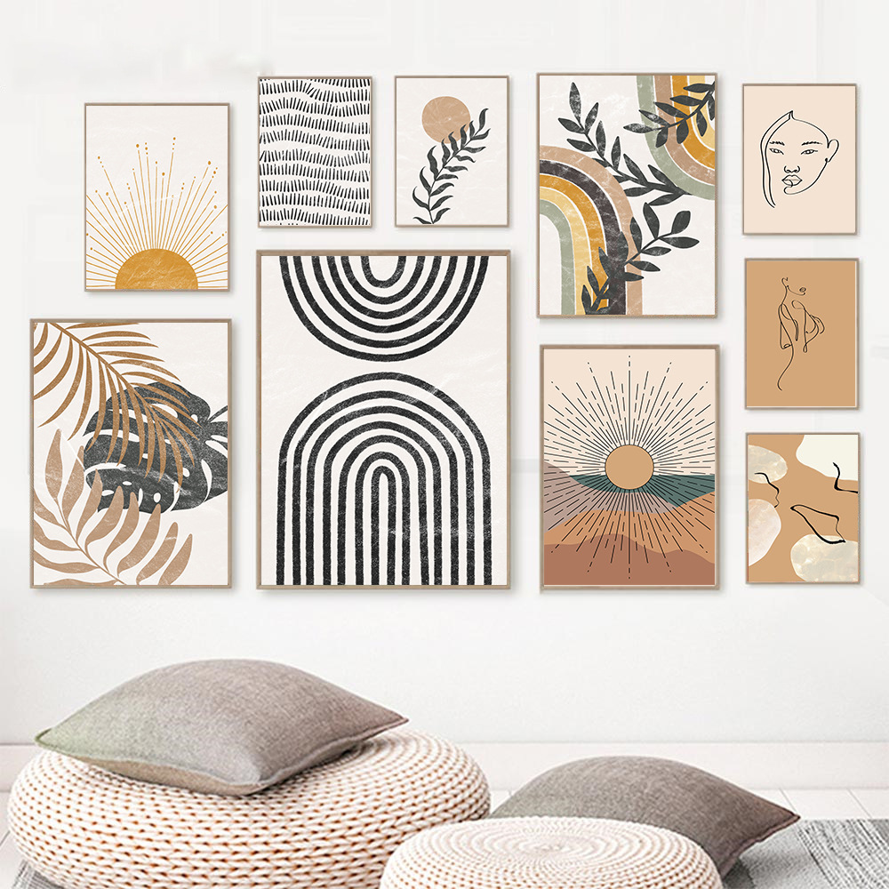 Decorative Painting in Instagram Style for Living Room, Bedroom, Bedside, Dining Room, Niche Office Wall Art, Core Wall Painting, Mural