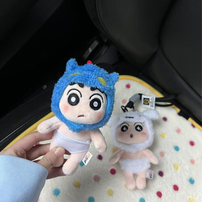 本物のクレヨンしんちゃんバッグペンダントかわいいぬいぐるみ漫画人形キーホルダースクールバッグペンダント学生ギフト|undefined