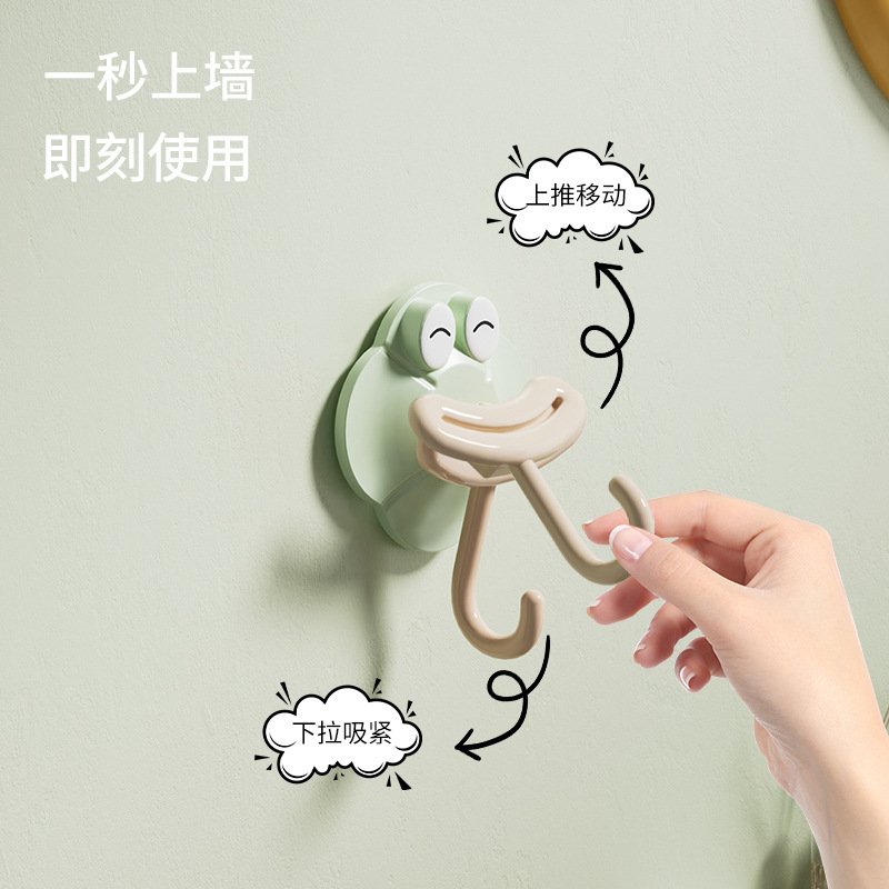 醜い萌え吸盤フック真空強力無痕壁掛け穴なしフック家庭用浴室キッチンドア後トイレ|undefined