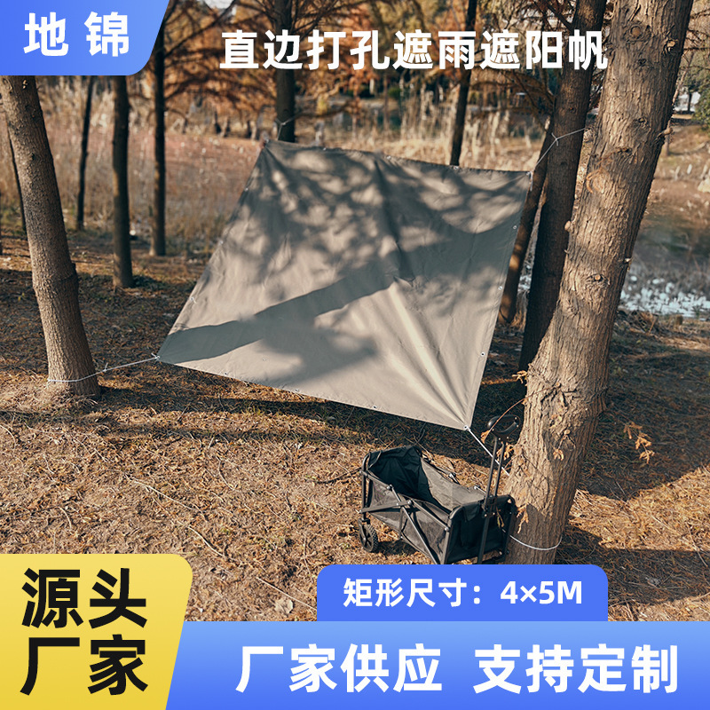 4* 5m Outdoor Privacy Protection Thickened Four-Corner Rain and Sun Shade Sail Night Market Stall Tent Retractable Awning