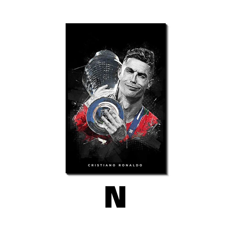 Estrella del fútbol Messi Decoración Pintura Carteles Copa del Mundo Deportistas Sala de estar Dormitorio Paredes Pintura en lienzo Jet