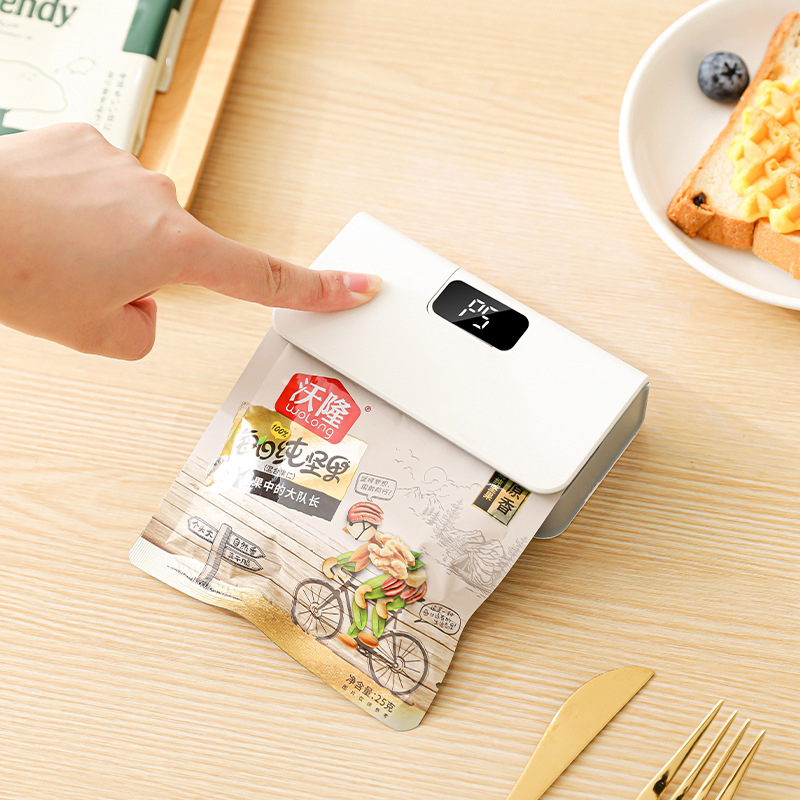 Mini máquina de sellado de café de seis velocidades ajustable multifuncional pequeña bolsa de sellado térmico artefacto de sellado portátil máquina de sellado transfronteriza