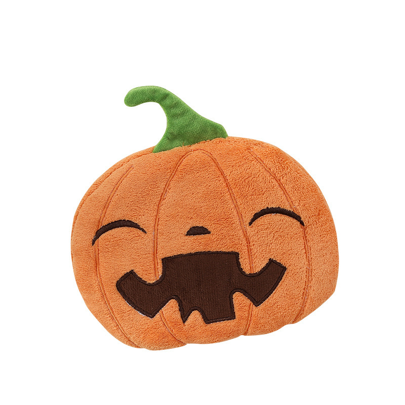 新型のハロウィンの漫画のカボチャの頭は手ぬぐいを拭います。|undefined