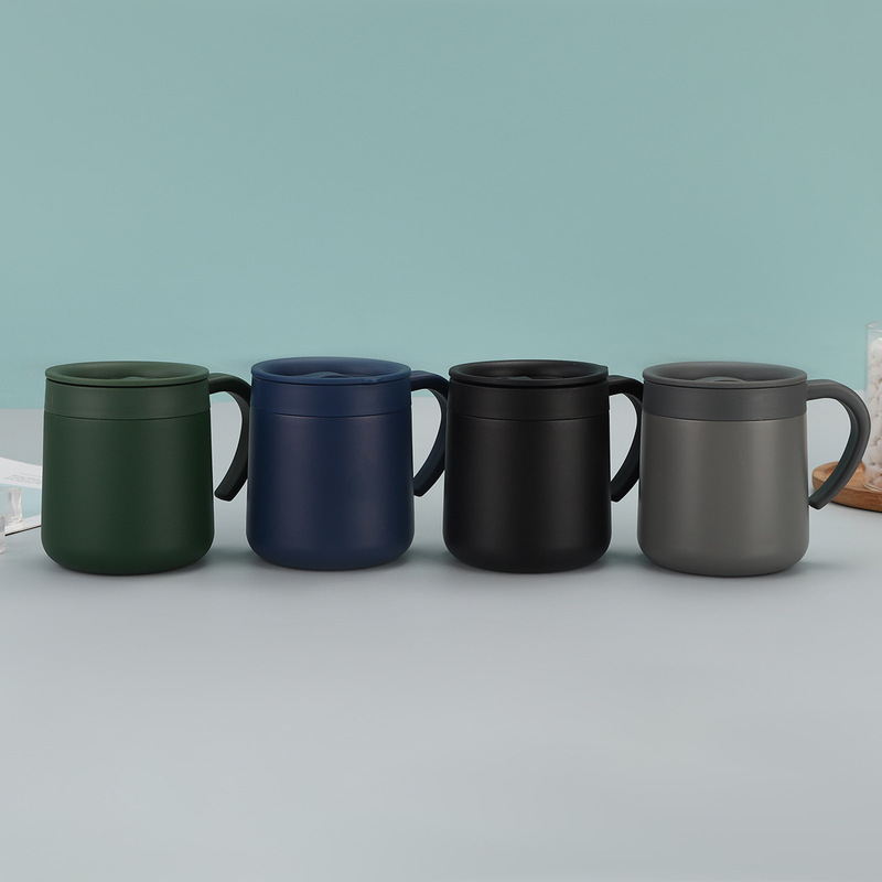 Cross-Border 304 Stainless Steel Insulated Mug, Business Office Mug, Double-Layer Handle Coffee Cup, Mini Handle Cup Cross-Border 304 Stainless Steel Insulated Mug, Business Office Mug, Double-Layer Handle Coffee Cup, Mini Handle Cup