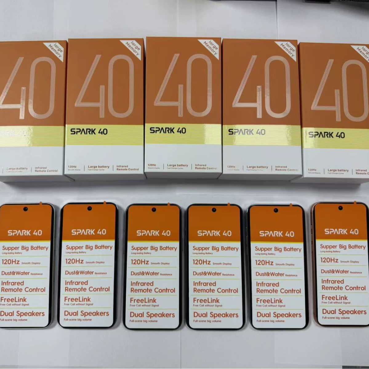 SPARK 40 кросс-бордер электронной коммерции горячий продаж умный Android настоящий 4G мобильный телефон в наличии смартфон новый 16+1ТБ