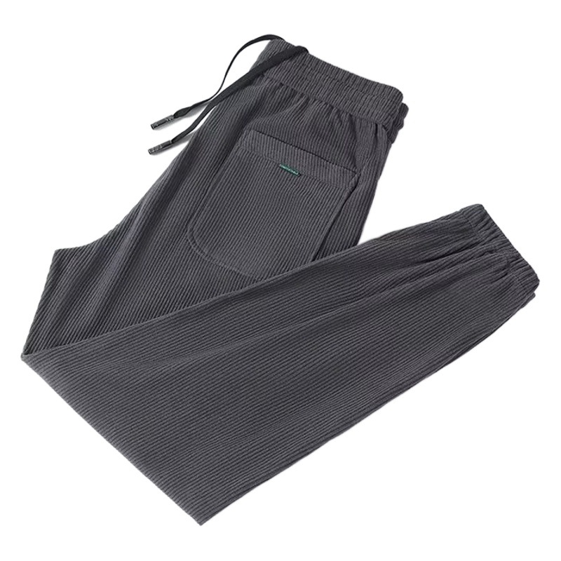 Pantalones de terciopelo dorado Pantalones deportivos para hombres pantalones de pana engrosada forrada de lana pantalones casuales sueltos rectos pantalones de pana para hombres