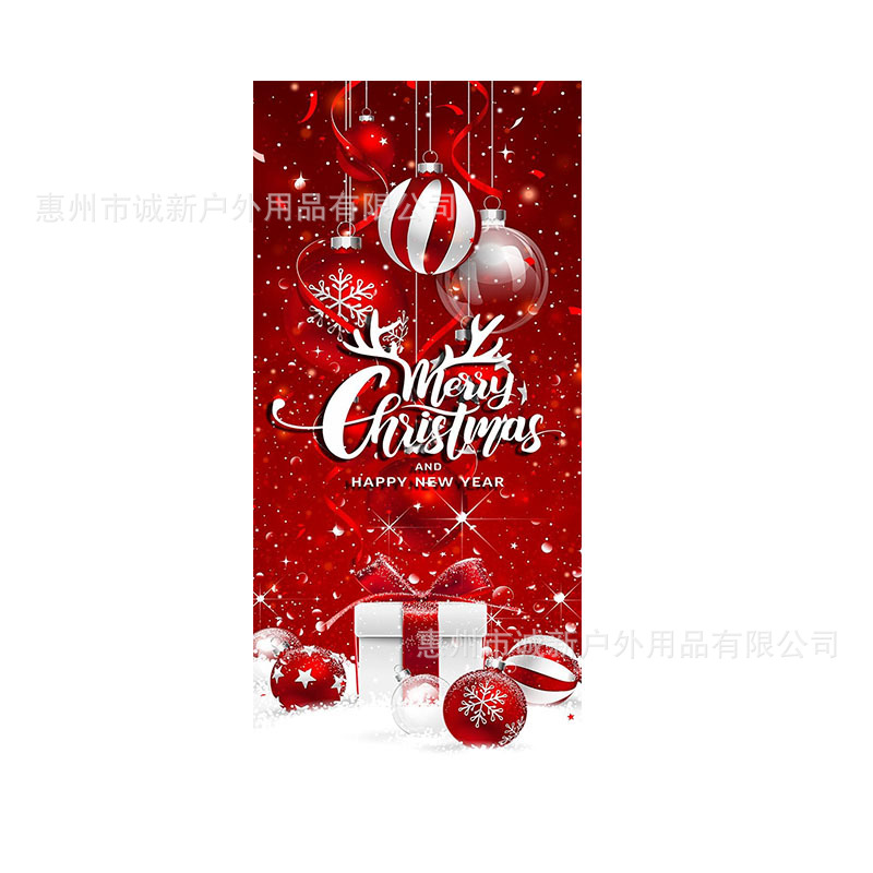 Amazon crossover nueva cubierta de puerta de Navidad cubierta de puerta de Santa Claus fiesta festiva ambiente tela de fondo al por mayor