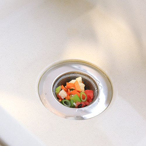 Kitchen sink garbage filter washbasin stainless steel dishwashing sink hair sewer anti-blocking and anti-odor floor drain