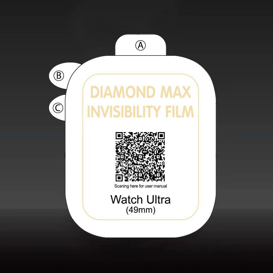 Aplicable a iwatchUltra7 generación S8 45mm diamante Invisible Apple Watch película 44/41mm todo incluido película protectora