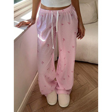 A 23878 Plaid Bow Sleep Pants ���Ӻ�����˯��羳����ͨ��