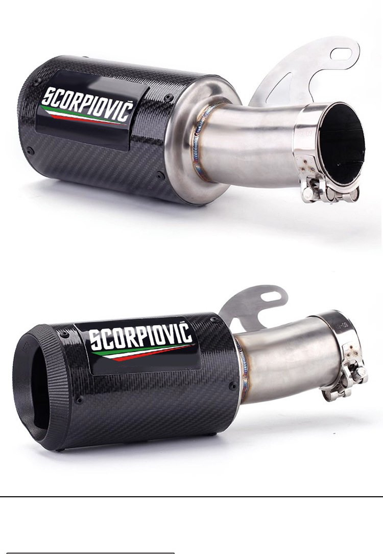 S1000R S1000Rr Ar Carbon Fiber Modified Exhaust Pipe Middle and Tail Muffler 2010-2014