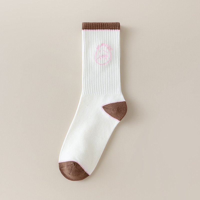 Calcetines de marca de moda europea y americana AJ1 gancho TS nombre conjunto ocio deportes medias moda calcetines hombres y mujeres mismo estilo