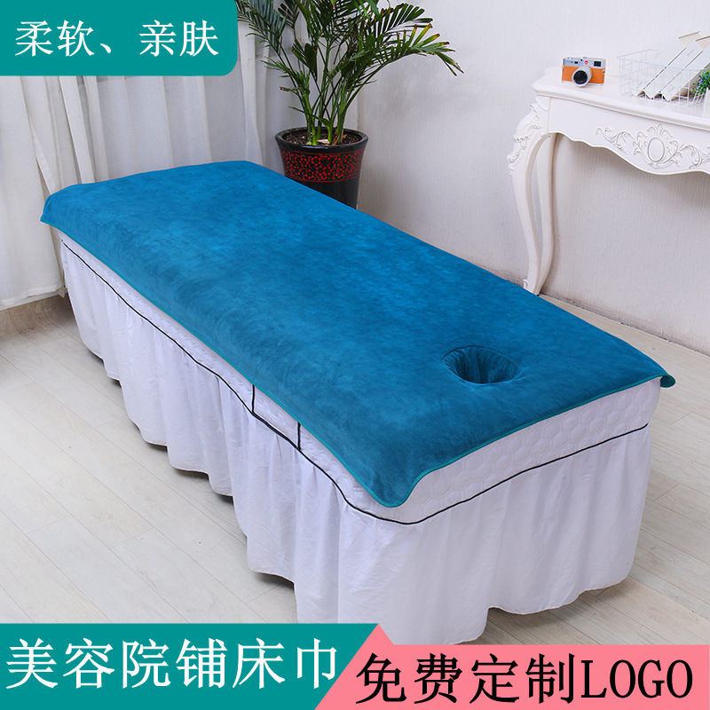 Beauty salon bed towel with open hole beauty bed towel massage therapy massage bed special bath towel bed sheet absorbent Beauty salon bed towel with open hole beauty bed towel massage therapy massage bed special bath towel bed sheet absorbent