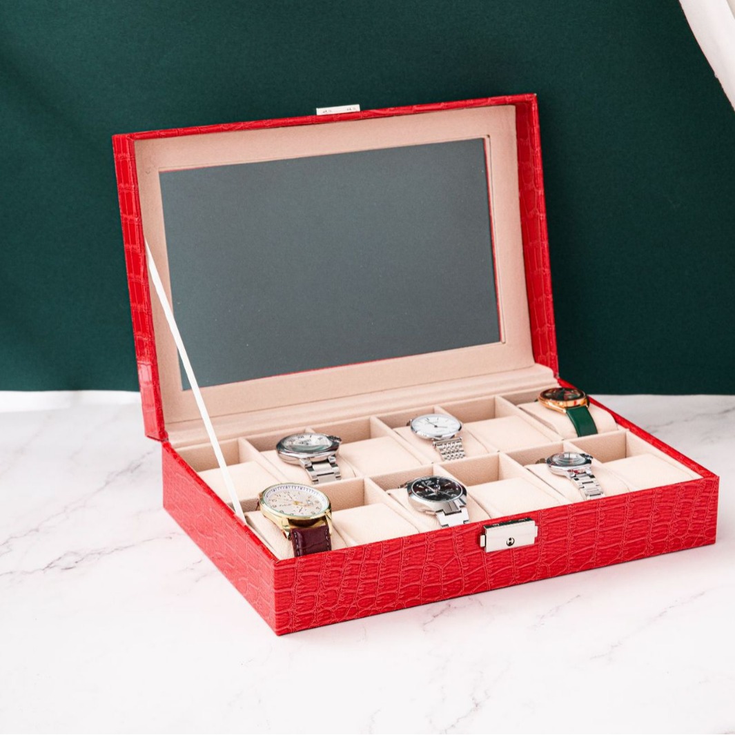 악어 무늬 12비트 레드