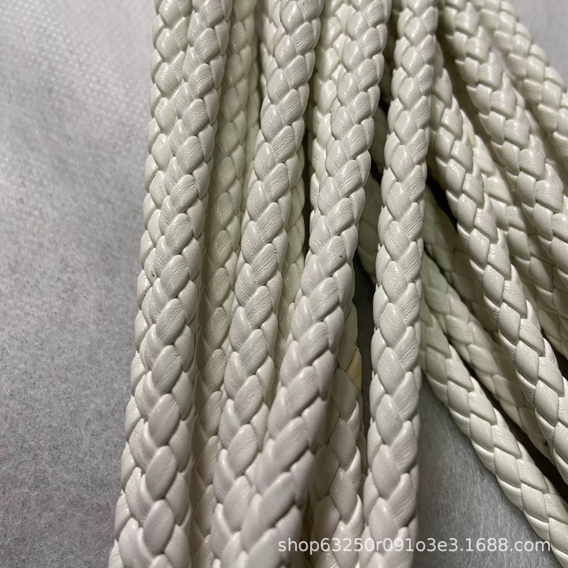 Ленточная веревка Кожаная круглая 6 нитей Плетеная веревка 6 мм Плоская цветная круглая кожаная веревка Аксессуары для шнурков Портативный