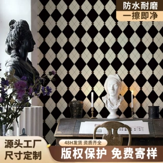 工厂货源自粘墙贴加厚pvc厨房宿舍背景墙防水防污贴纸定制墙纸OEM
