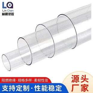 Source Factory Pvc Transparent Tube Hourglass Transparent Plastic Tube Calligraphy and Painting Gift Packaging Tube Plastic Round Tube