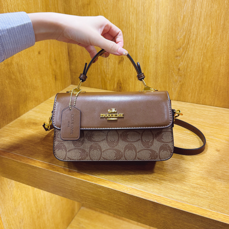 High-End Foreign Trade Women's Bag, Mini Moonlight Treasure Box, Classic Retro Print, Handbag and Crossbody Bag, Small Square Bag, Versatile and Trendy