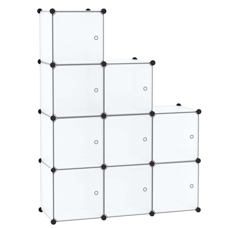 Blanco mate 9 rejilla con puerta