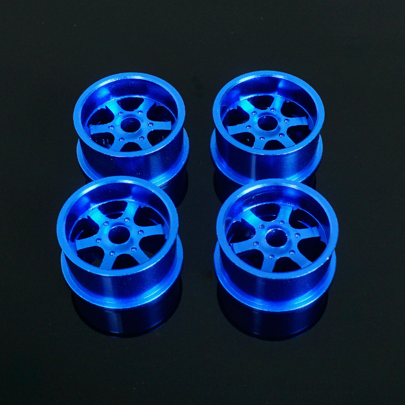 Self-made four-wheel drive competition 20.5mm medium diameter six-claw aluminum alloy wheel with wheel lock modification upgrade accessories