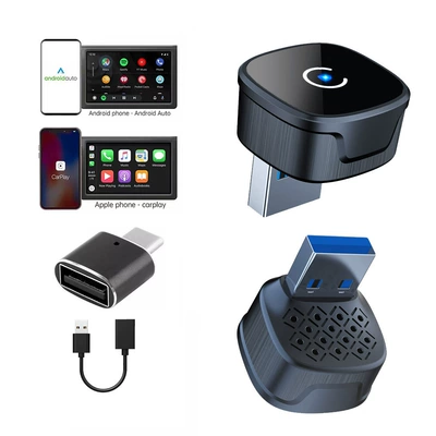 New Wireless Carplay Box Simsiz CarPlay və Android Auto - k16a-overseas-version-neutral-black-usb-extension-cable-type-c-adapter