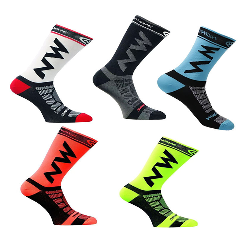 Nw Cycling Socks Outdoor Sports Socks for Men and Women Running Compression Breathable Sweat-Absorbent Mountain Bike