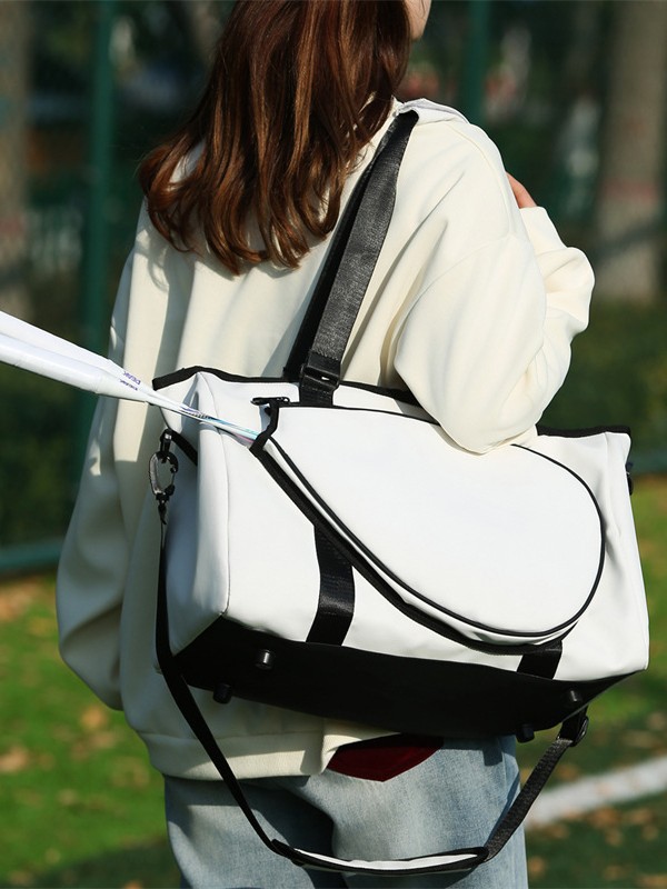 Nueva bolsa de bádminton de moda de gran capacidad portátil de hombro, bolsa de tenis deportiva, bolsa de viaje casual