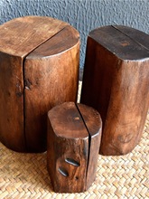 泰国实木首饰盒收纳盒木雕复古风整木原木自然风家居饰品