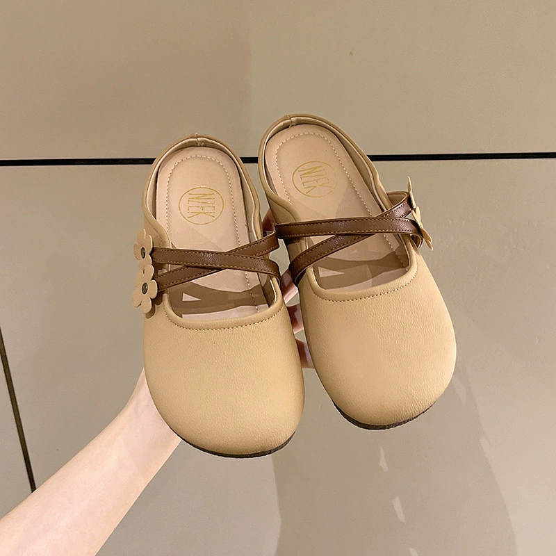 Комфорт Баотоу Бэкен Тапки женские весной и летом новые носить нескользкие толстые подошвы для отдыха