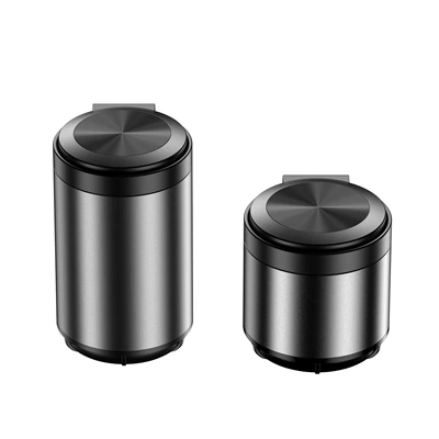 Car ashtray: Stainless Steel Liner Automatic Push