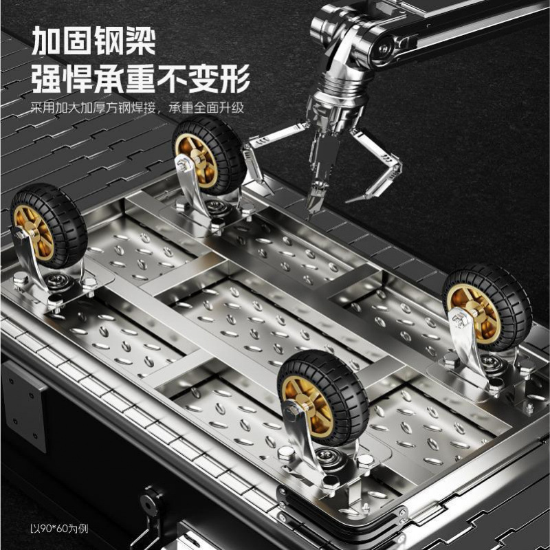 钢板小推车拉货手推车搬运车家用平板车便携拖车折叠小拉车手新款|undefined