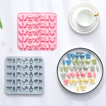 现货 35连宝贝主题造型硅胶模具辅食软糖巧克力模烘焙工具蛋糕模
