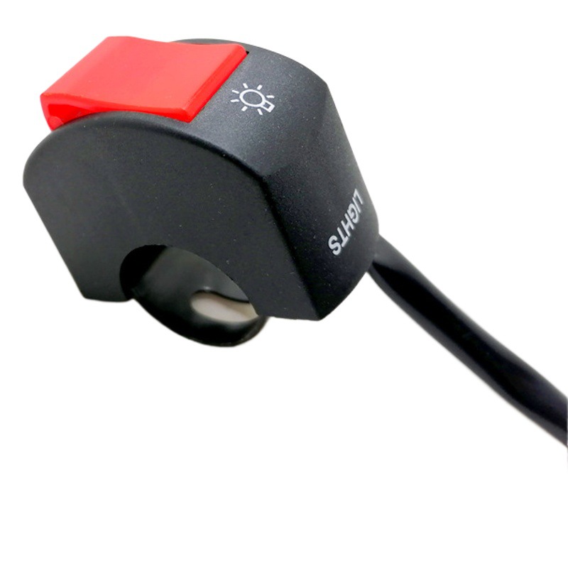 Interruptor de modificación de faros LED de la motocicleta vehículo eléctrico vehículo todoterreno proyector automóvil motocicleta impermeable manillar interruptor de apagado