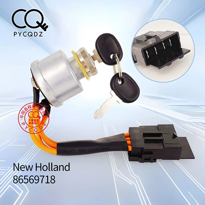 NewHolland 86569718 Ignition Switch for Agricultural Tractors Suitable for 1530 1925 TC25 (Ignition switch)