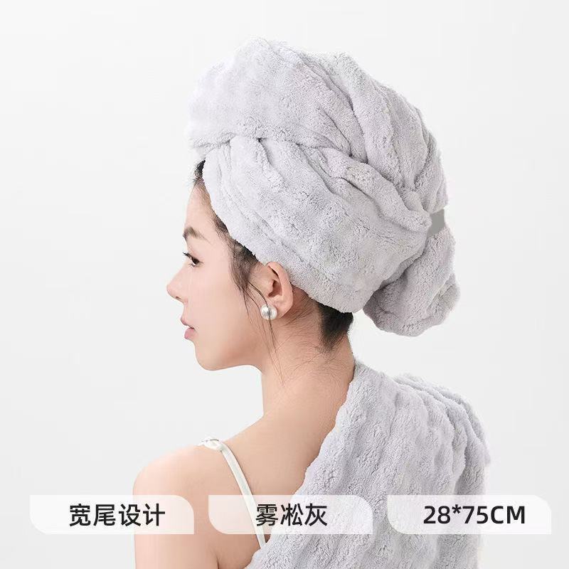 干发帽超强吸水速干一片式2025年新款女成人长发免吹包头发大毛巾|undefined