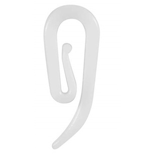 Spot Supply Plastic Curtain Hook 50/100 BaG Cloth BaG Hook White 6-shaped Hook G-shaped Hook Curtain Pulley