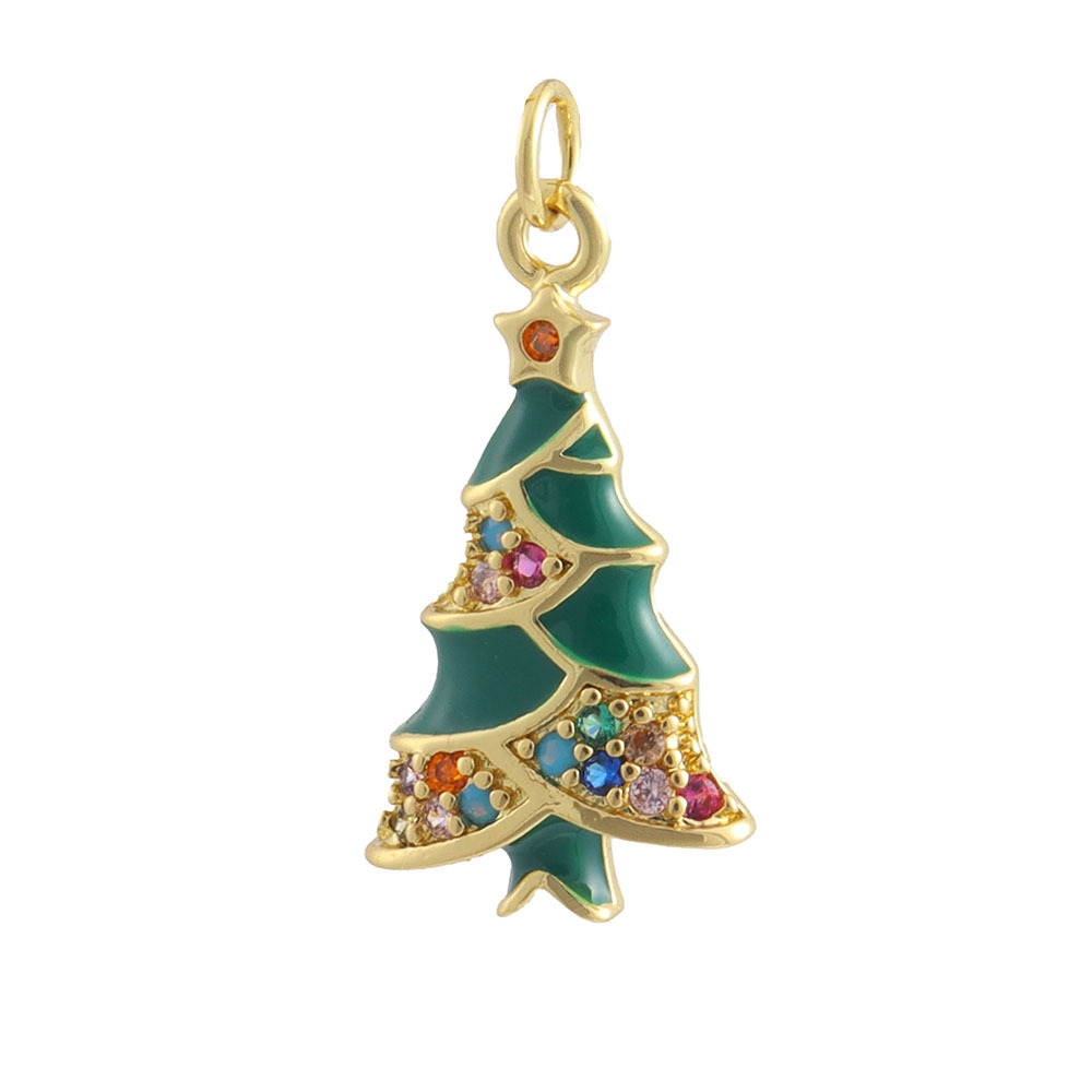 3g Weight Pendant Jewelry Making Type 15 * 22mm Jewelry Making Size Zircon Inlay Material DIY Jewelry Accessories Classification 1 Piece Quantity Copper Material Christmas Festival Christmas Tree, Bell, Snowflake Pattern Inlay Design IG Style Style 1 Piece 15 * 22mm Copper Zircon Christmas Tree Bell Snowflake Pendant 21