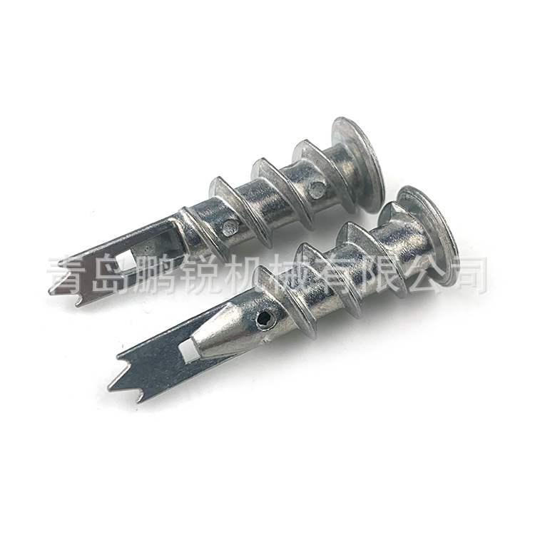 厂家直供 锌合金膨胀管 高尖螺旋自钻膨胀管