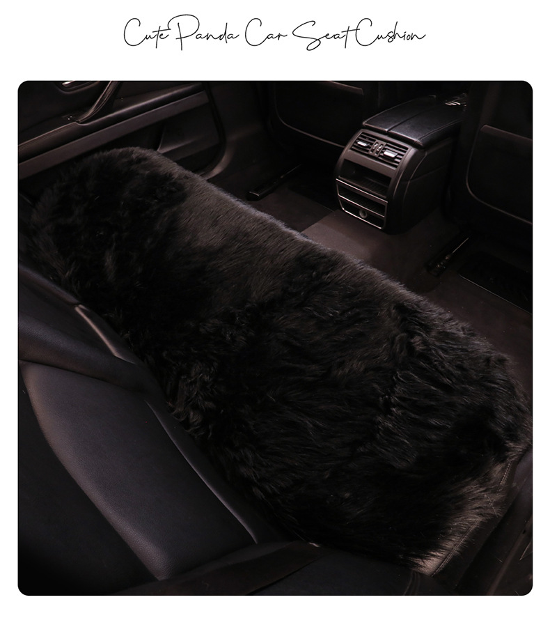 Cross-Border Long-Haired Panda Pillow Car Plush Cushion Chair Cushion Internet Celebrity Cute Red Panda Winter