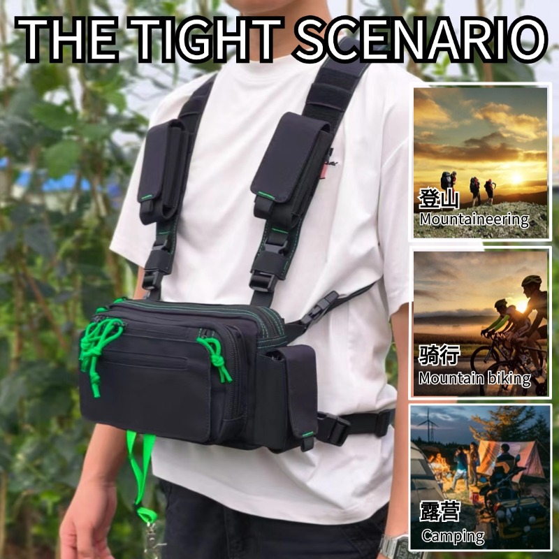 Bolso de pecho deportivo multifuncional transfronterizo para hombres Bolso de pecho para fotografía al aire libre Bolso de pecho para almacenamiento de drones impermeable resistente al desgaste