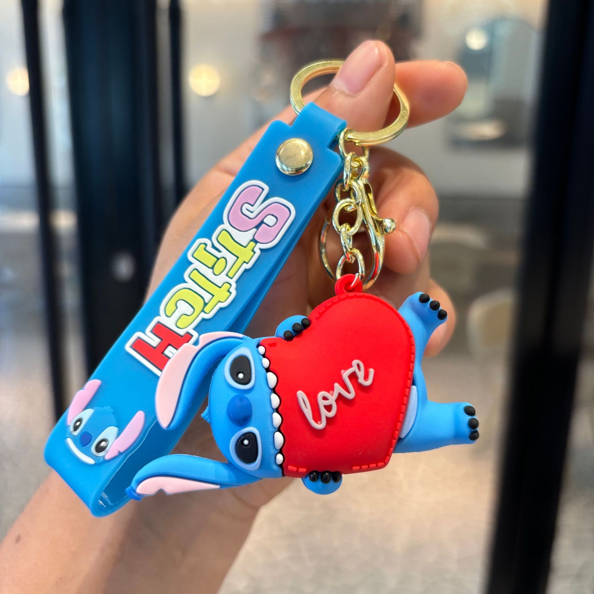 Cruce fronterizo Steely Keychain muñeca adorable pareja mochila colgante creativo coche atrapar bebé pequeño regalo al por mayor