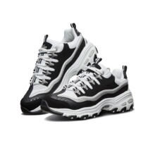 2023斯思凯奇熊猫鞋经典休闲百搭男女增高运动老爹鞋黑白时尚