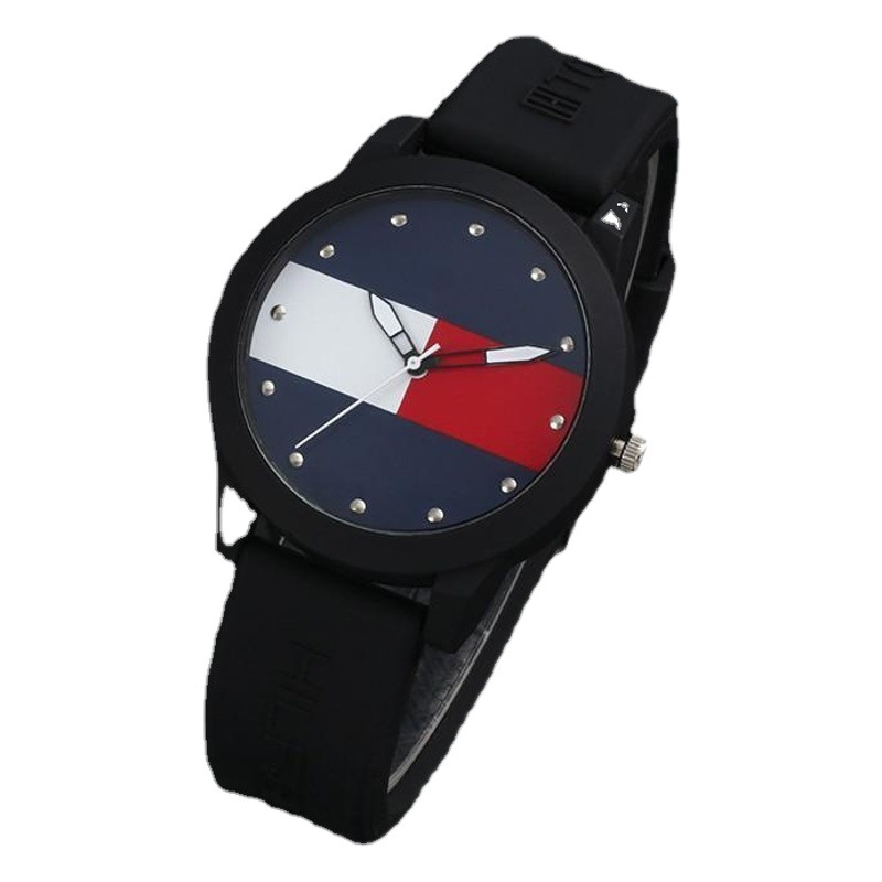 Nuevo color a juego jalea banda de silicona reloj de cuarzo electrónico estudiante casual unisex personalizado reloj de cuarzo