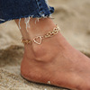 Beach ankle bracelet heart-shaped, suitable for import, European style