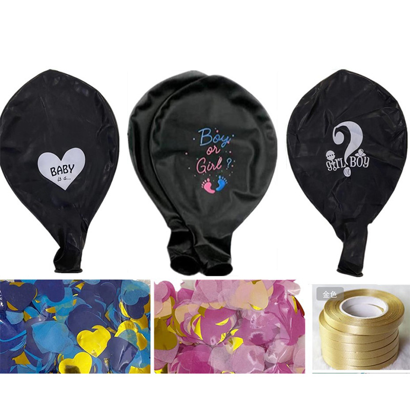 black balloon heart shaped