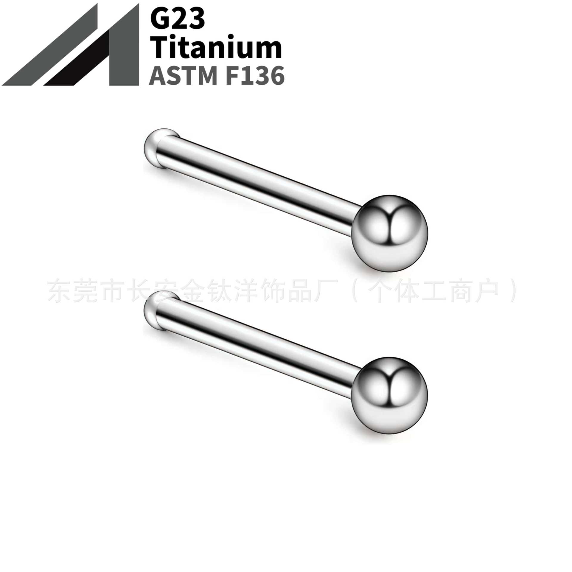 16G labret stud size and finish detail