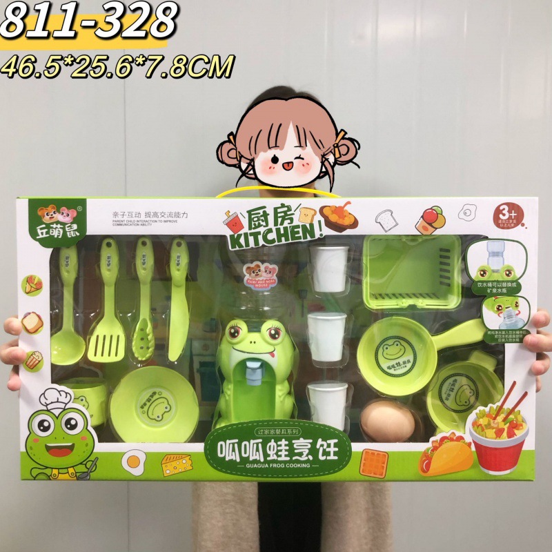 큰 세트 개구리 요리