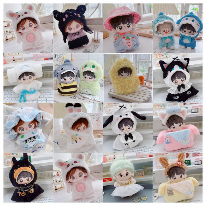 10cm Baby Clothes 15cm Cotton Doll Clothes Ice Cream Overalls Dress Princess Dress Doll Dress Collection